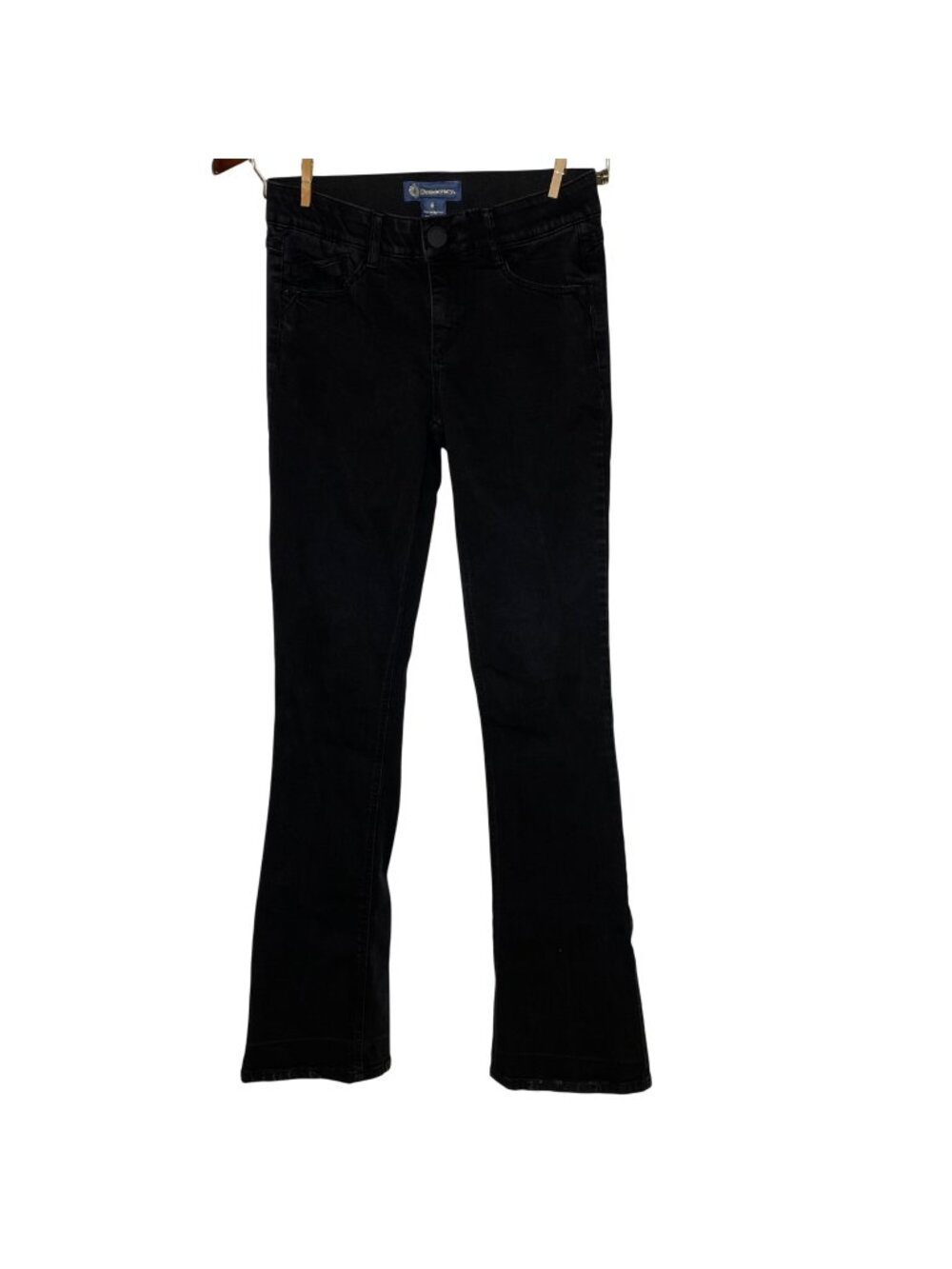 Democracy Ab Solution Itty Bitty Bootcut Jeans Sz 6 TALL FLAW!